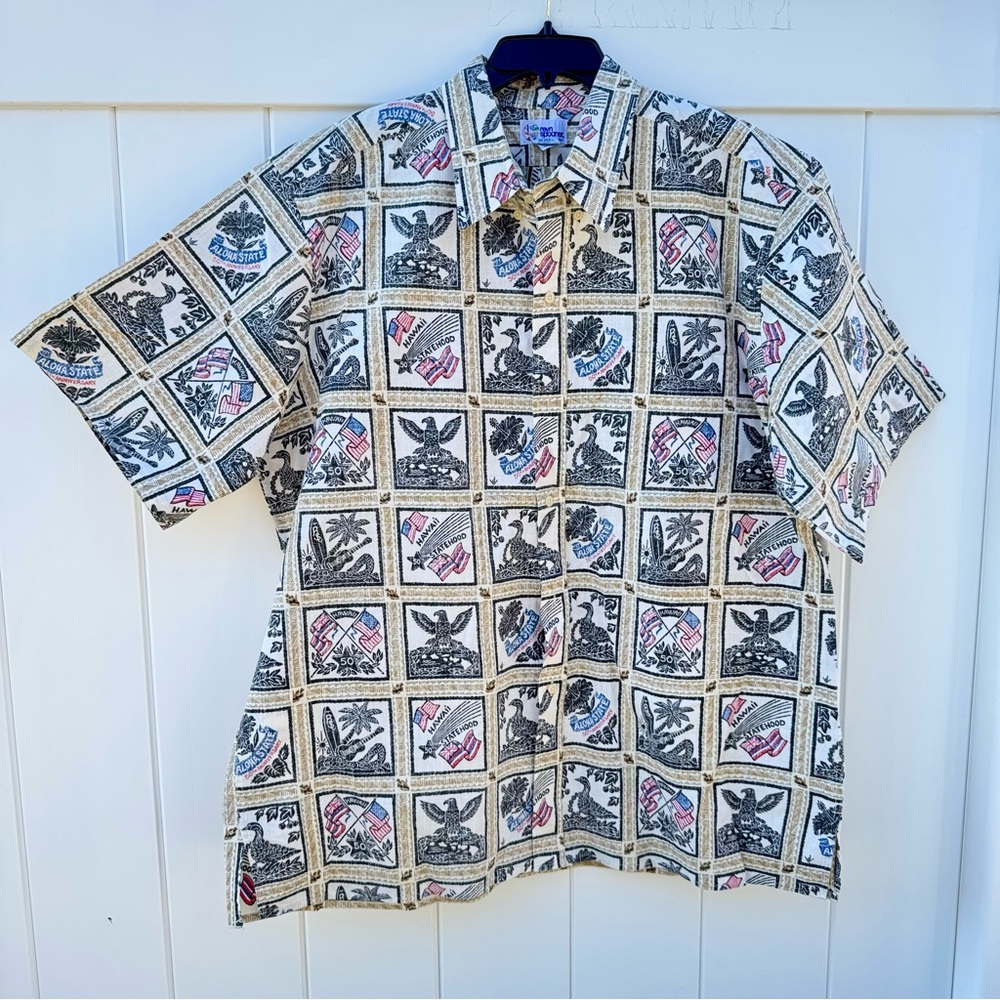 Reyn Spooner Ltd Ed Dietrich Varez Statehood 50th Anniversary Hawaiian Shirt XXL